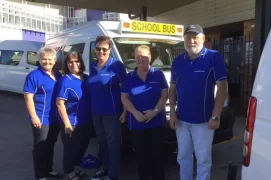 bringing students to school safely with townsend buses